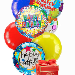 Birthday Balloon Bouquet with Chocolates