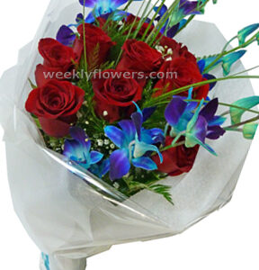 Roses with Orchids